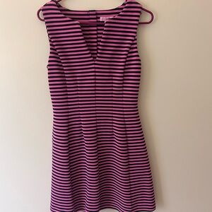 Lily Pulitzer Pink and Black Navy Sleeveless Dress